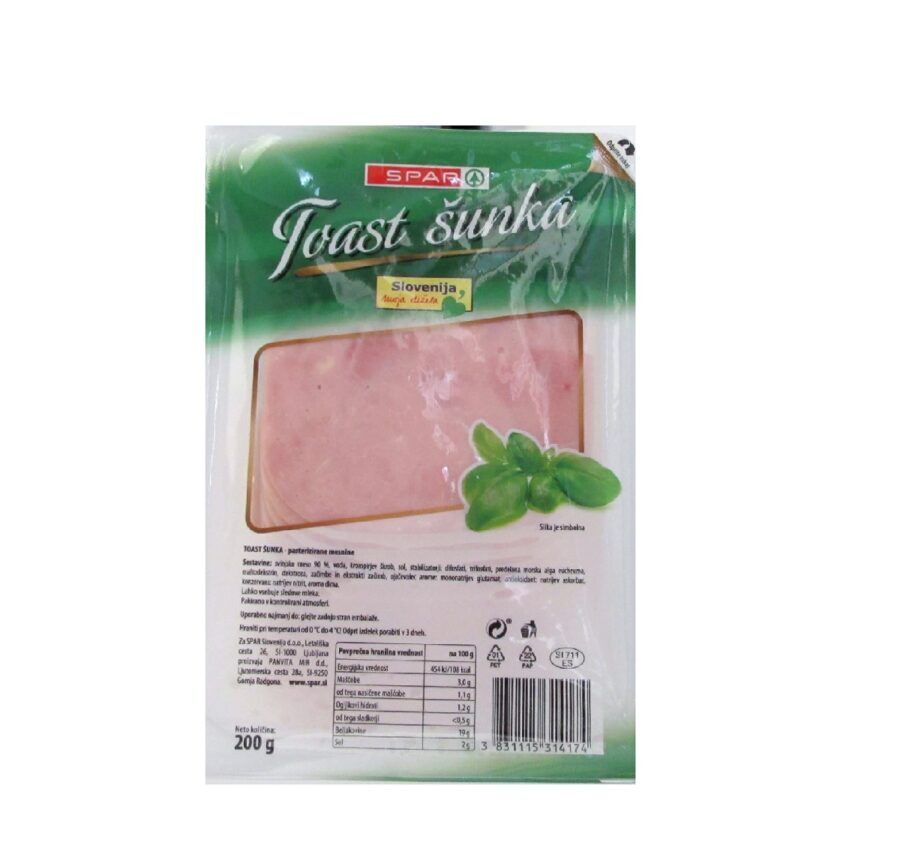 Špar -spar šunka odpoklic Mesni narezek