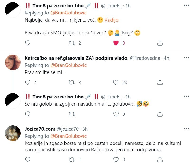 Golubovićev tvit