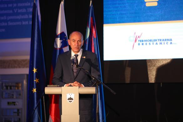 Predsednik vlade Janez Janša na slavnostni otvoritvi novega plinskega bloka Termoelektrarne Brestanica | Avtor KPV