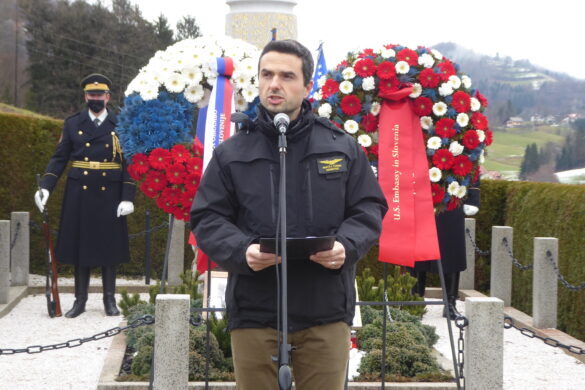 Minister za obrambo mag. Matej Tonin je bil slavnostni govornik | Avtor Borut Podgoršek