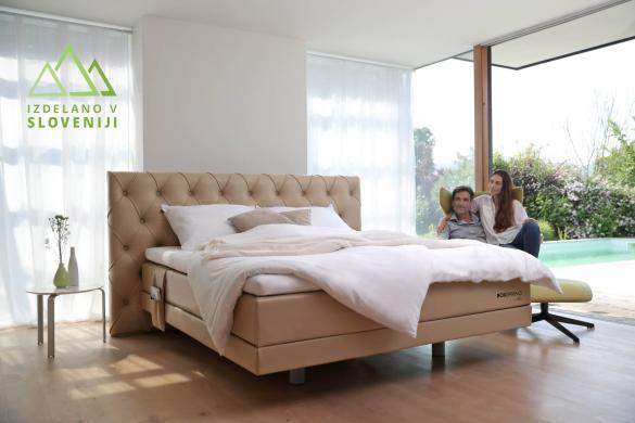 boxspring postelja izdelana v Sloveniji