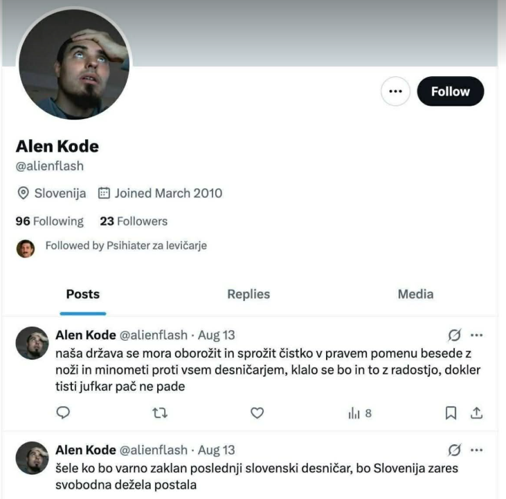 Grozljiv zapis, ki presega vse meje: pozivanje k pobijanju otrok zaradi političnega prepričanja?