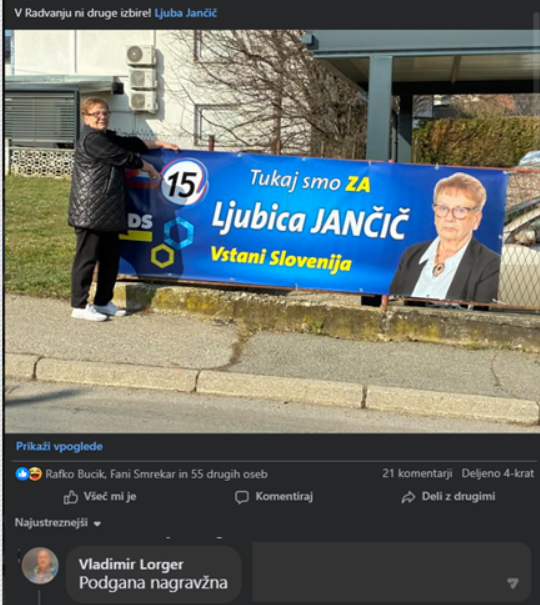 Levičarska kultura: Mariborsko kandidatko SDS ozmerjali s podgano