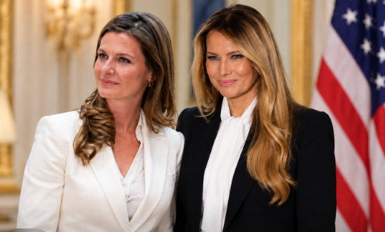 Urška Bačovnik Janša in Melania Trump